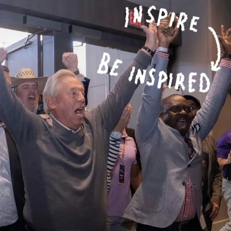 NG Nwankwo celebrating with Maxwell Leadership colleagues, captioned Inspire, be inspired